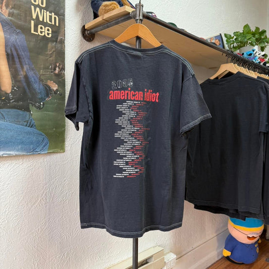Vintage 2005 Green Day American Idiot Tour T-Shirt - Large