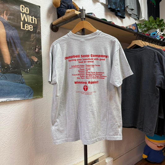 Vintage 90s Campbells Soup Corporate Cup Marathon T-Shirt - X-Large