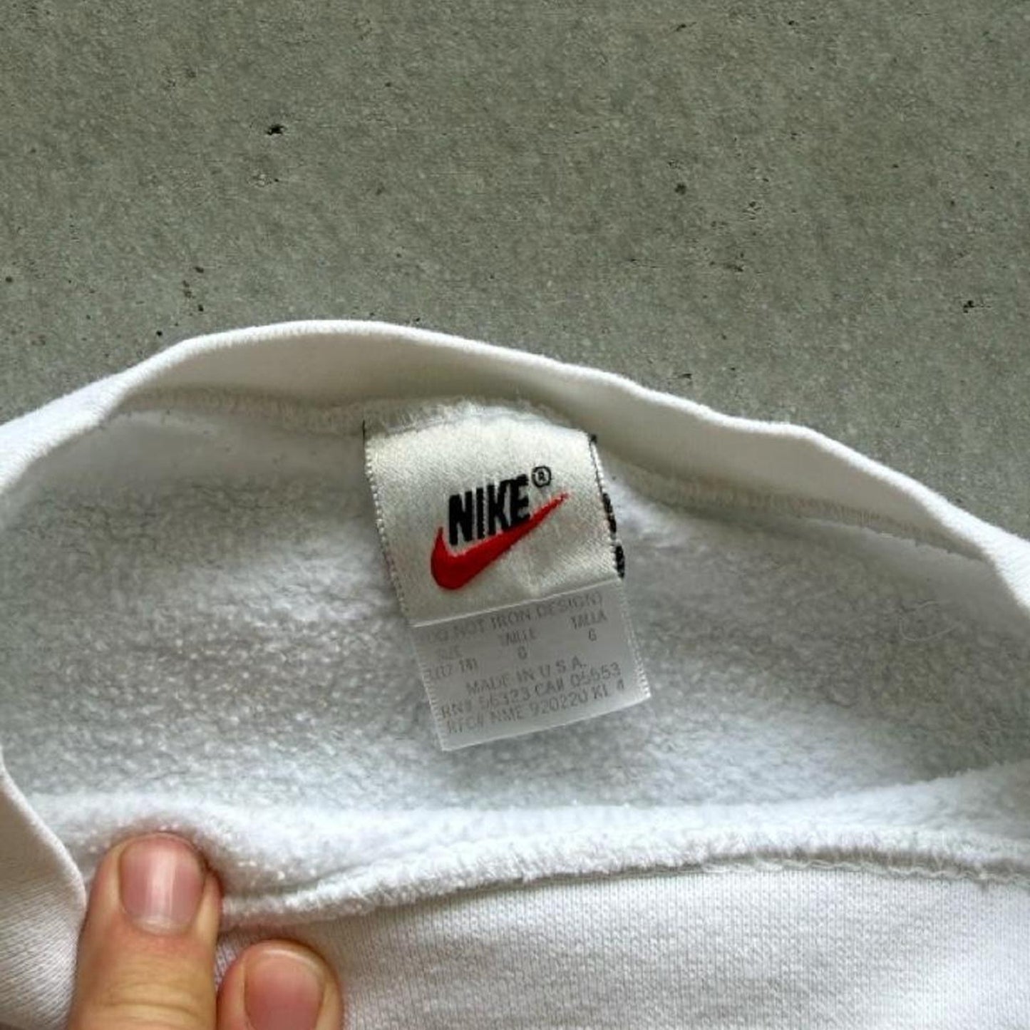Vintage 90s Nike Center Swoosh Check Crewneck - Large