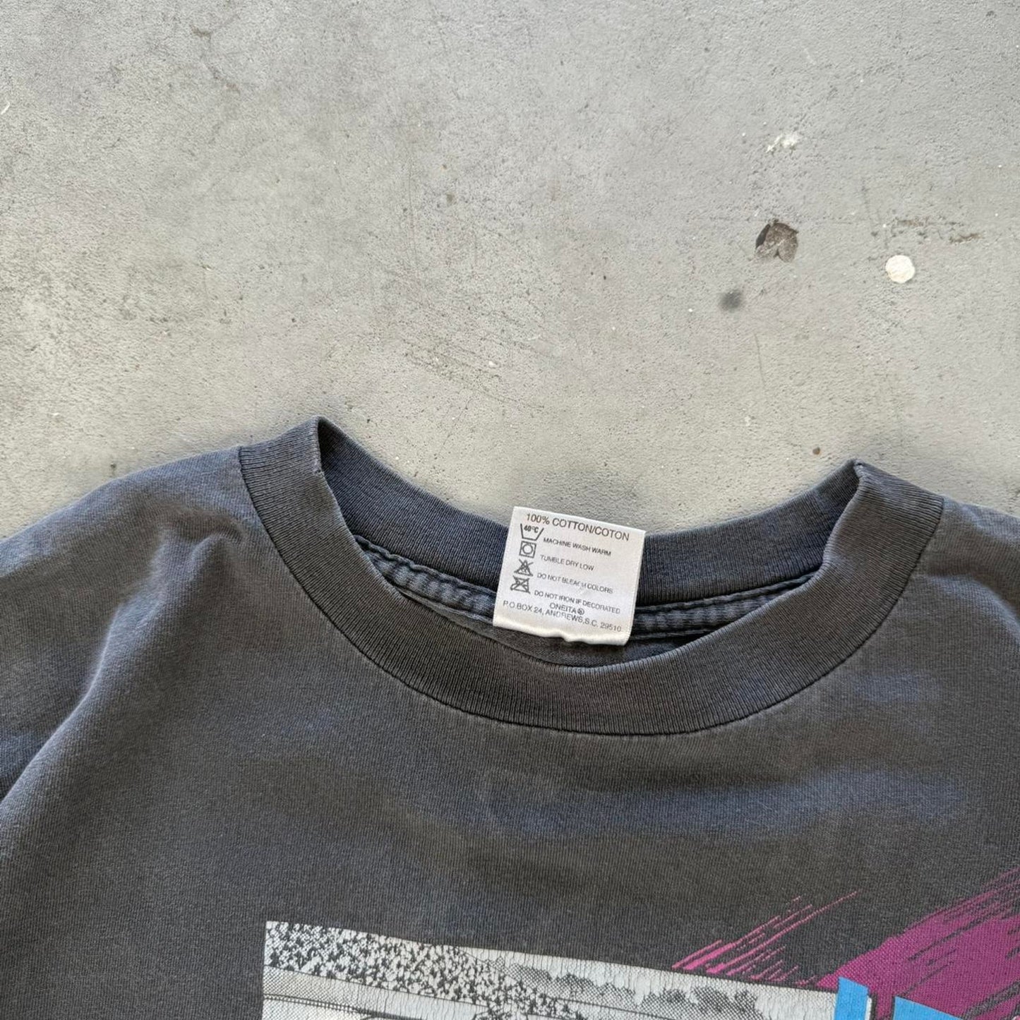 Vintage 90s Faded Black NASCAR Racing Race Car T-Shirt - X-Large