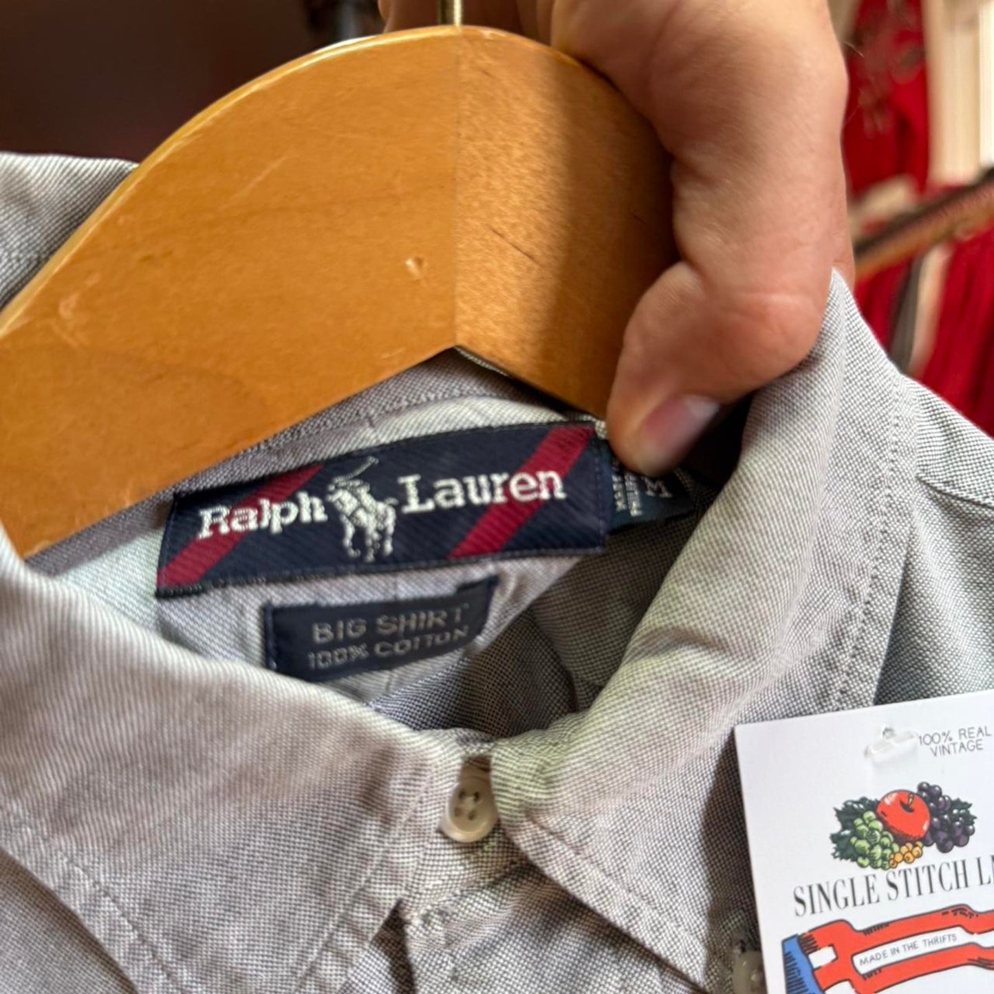 Vintage 90s Polo Ralph Lauren Shirt - Medium