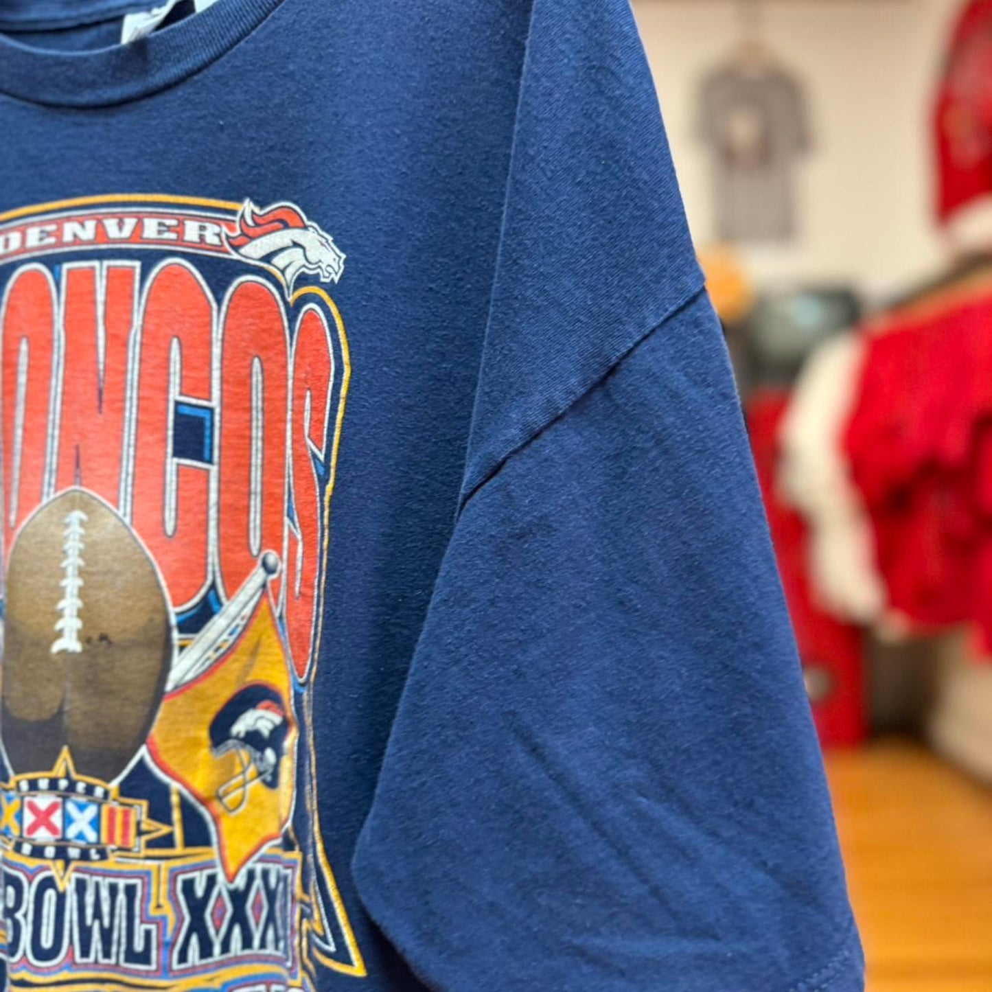 Vintage 90s Denver Broncos Super Bowl Champions NFL T-Shirt