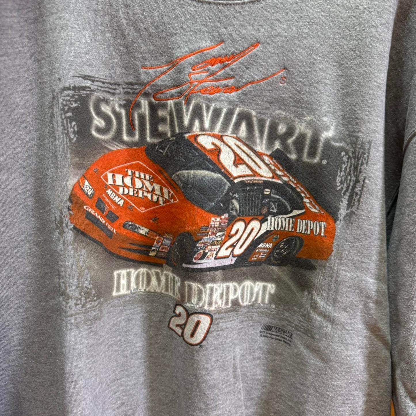 Vintage Tony Stewart NASCAR Racing Crewneck