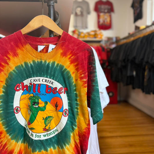 Vintage 90s Chili Beer No Lime Tie Dye T-Shirt