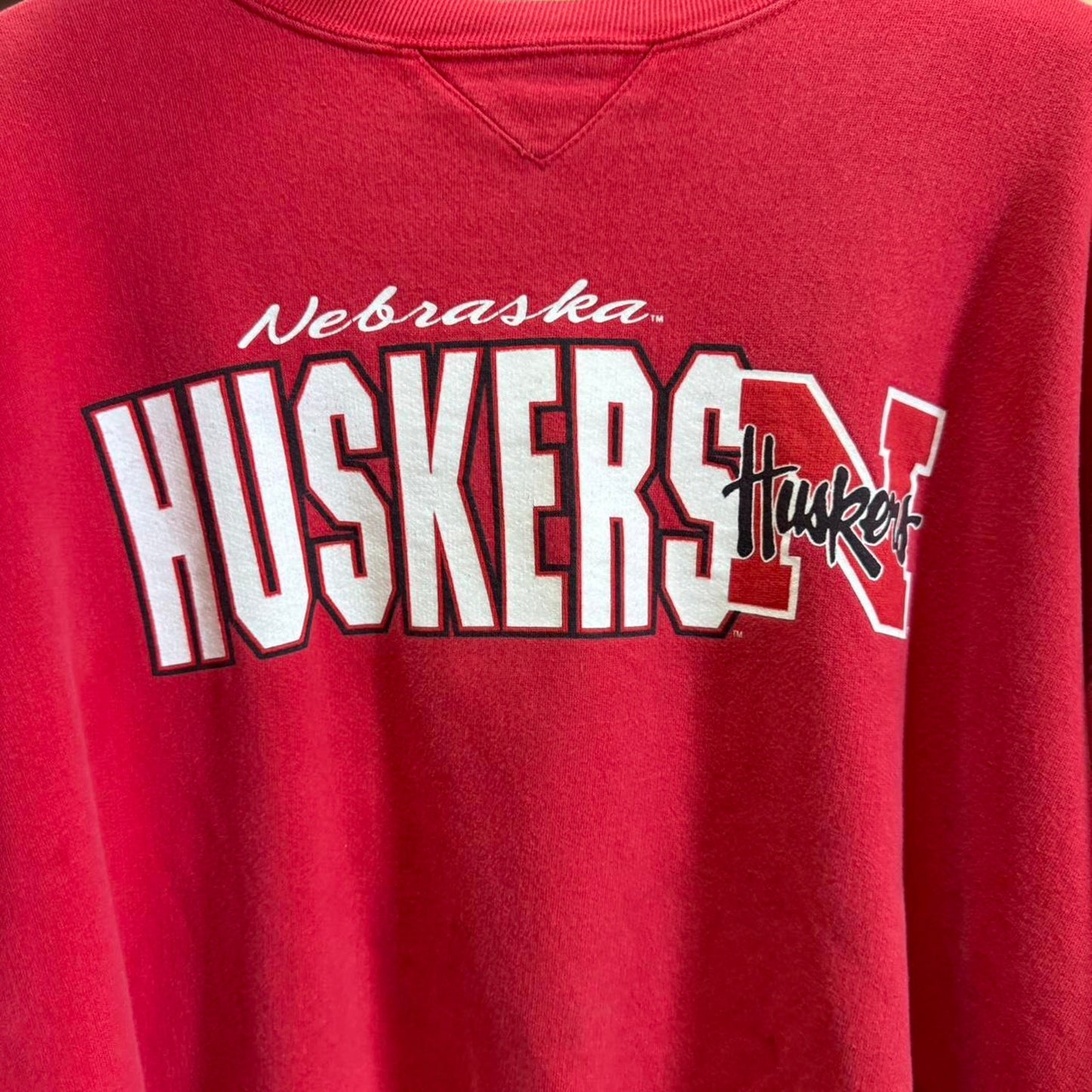 Vintage 90s Nebraska Huskers Football Crewneck