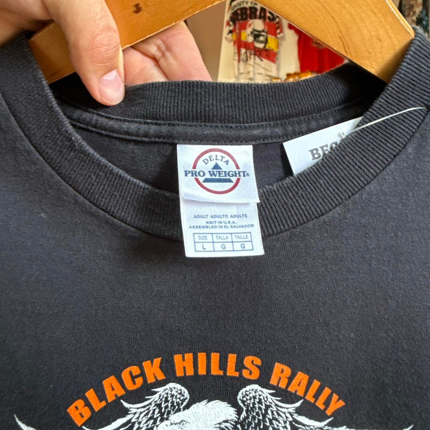 Vintage Y2K I Rode Mine Sturgis Black Hills Rally T-Shirt