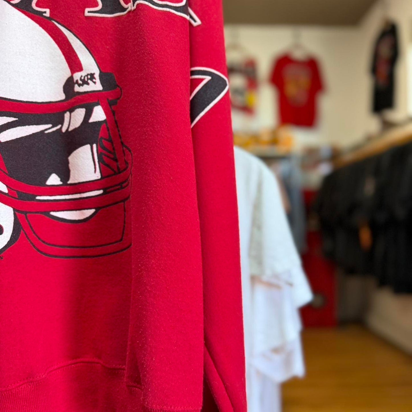 Vintage 90s Nebraska Huskers Helmet Spell Out Crewneck