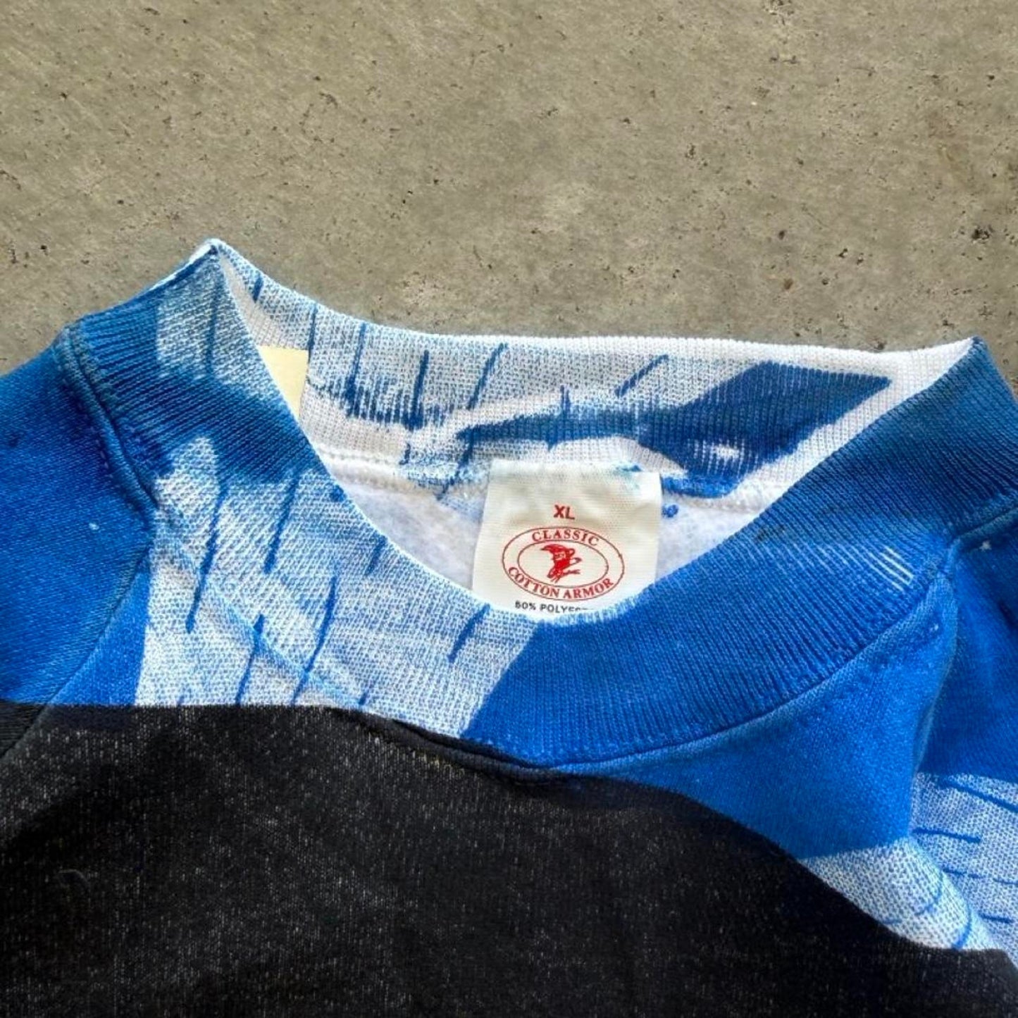 Vintage 90s Japanese Flag Rising Sun AOP Crewneck - X-Large