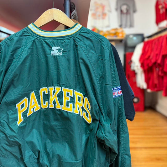 Vintage 90s Green Bay Packers Windbreaker Jacket