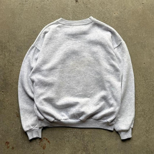 Vintage 90s Nebraska Huskers Spell Out Helmet Crewneck - Medium