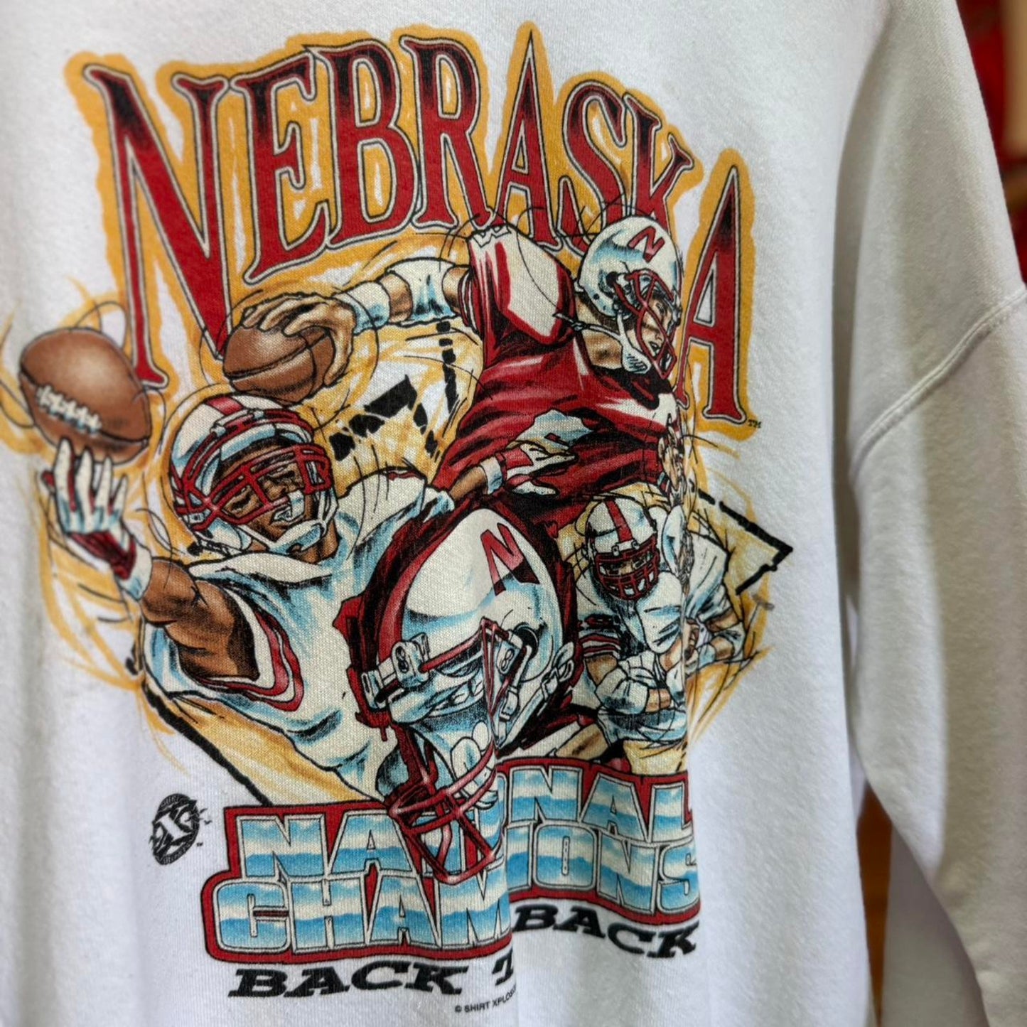 Vintage 90s Nebraska Huskers National Champions Xplosion Crewneck