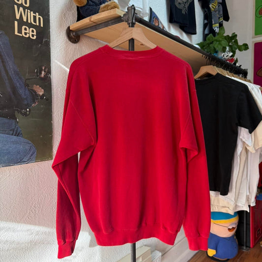 Vintage 90s Nebraska Huskers Embroidered Crewneck - Large