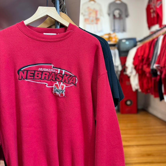 Vintage 90s Nebraska Huskers Football Crewneck