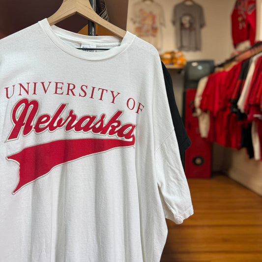 Vintage 90s Nebraska Huskers Cornhuskers Football T-Shirt - XXX-Large