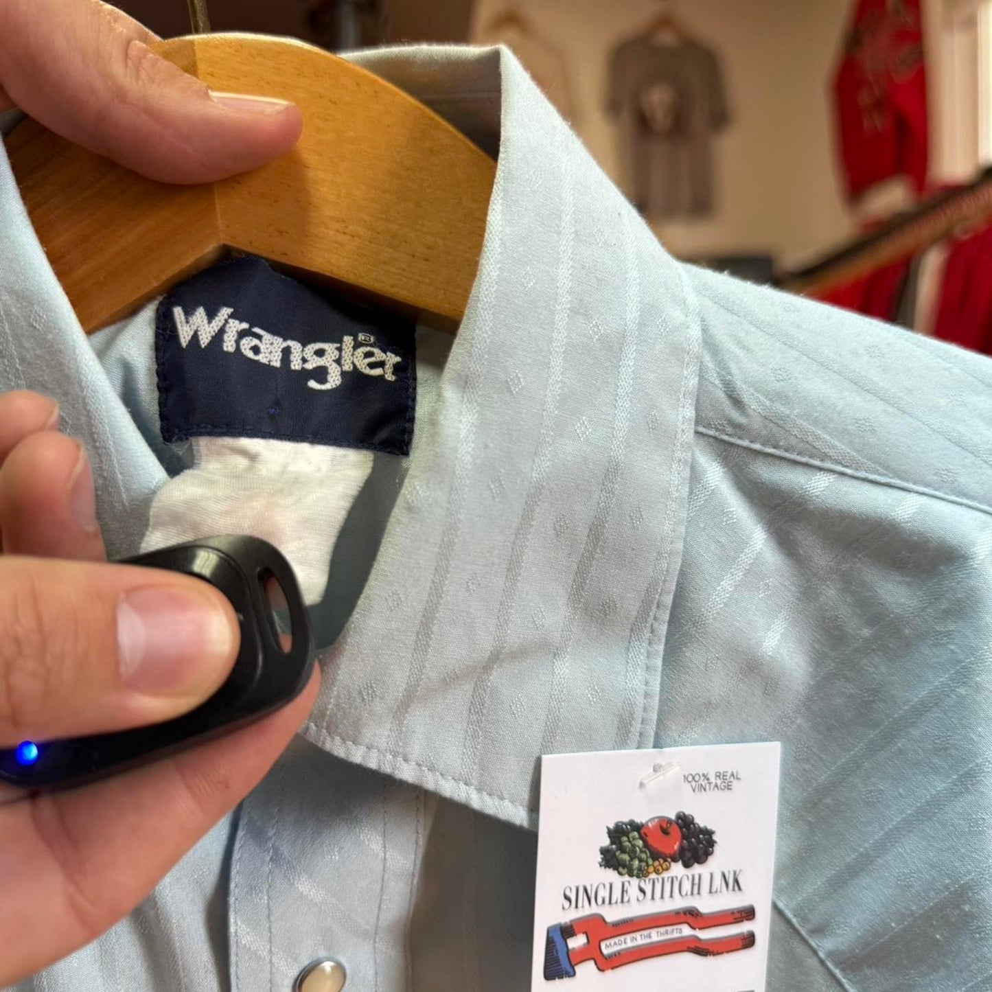 Vintage 90s Wrangler Pearl Snap Shirt - Medium