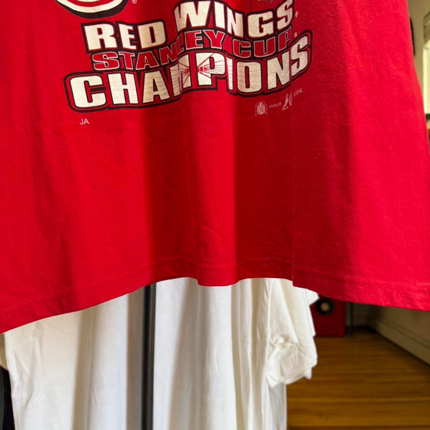 Vintage 90s Detroit Red Wings MVP Champions NHL Hockey T-Shirt