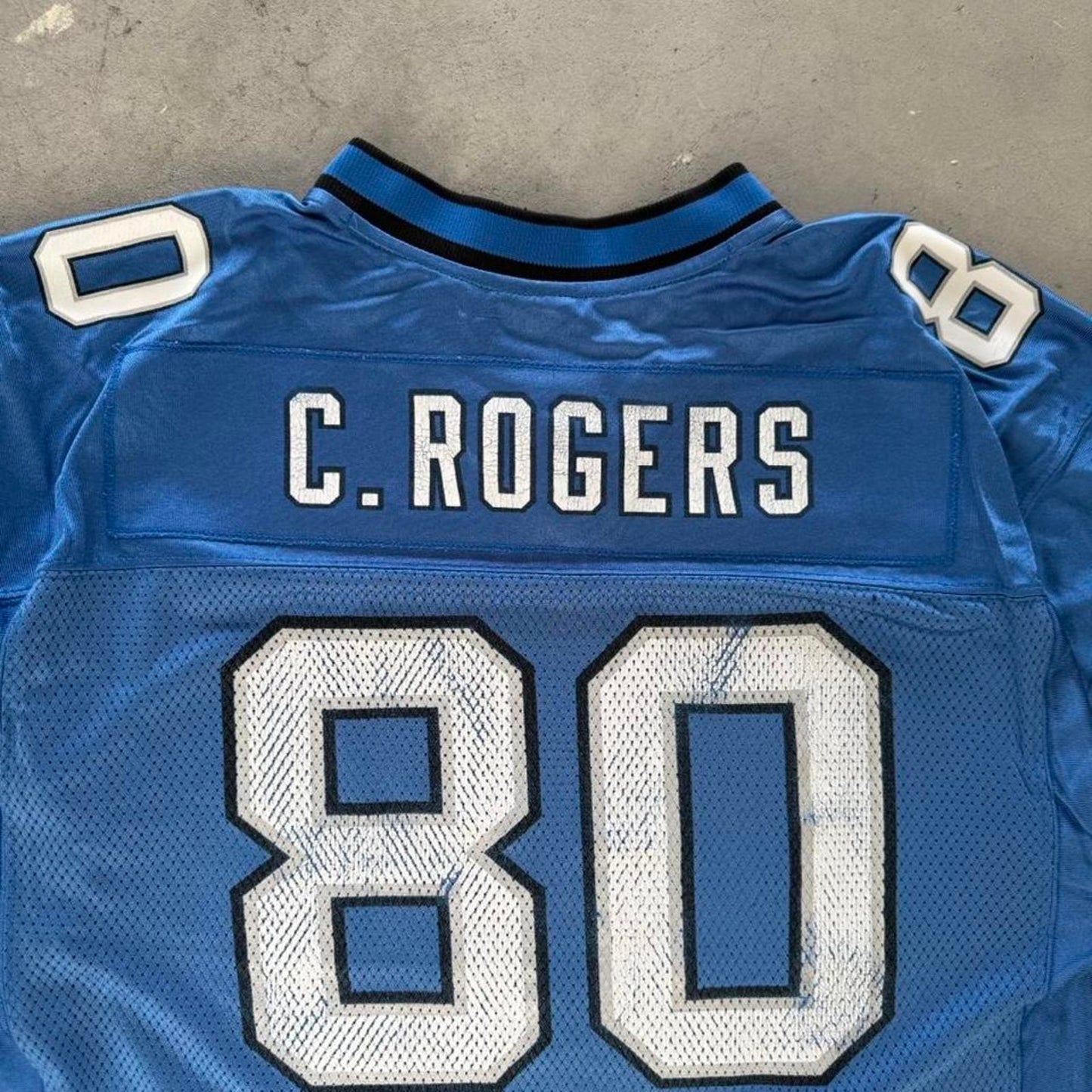 Vintage Detroit Lions C Roger’s Reebok NFL Jersey - Large