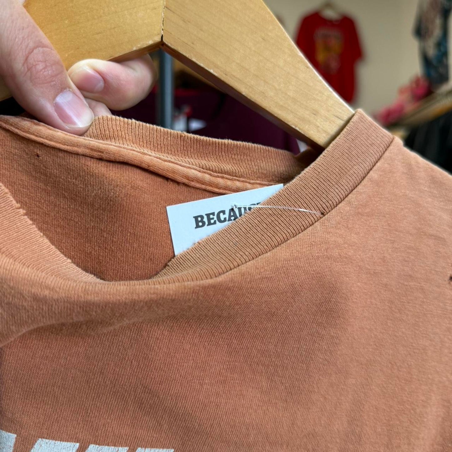 Vintage Y2K Faded Nike Swoosh Burnt Orange T-Shirt