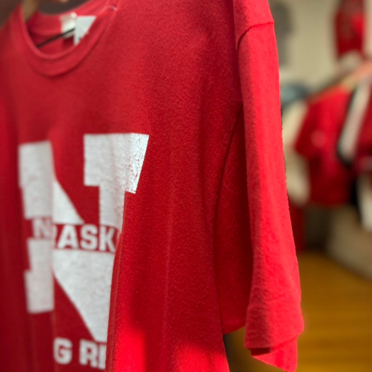 Vintage 90s Nebraska Huskers Football T-Shirt - X-Large