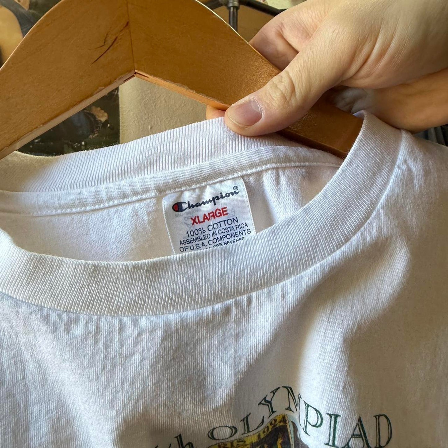 Vintage Atlanta 1996 Olympics Art Style T-Shirt - X-Large