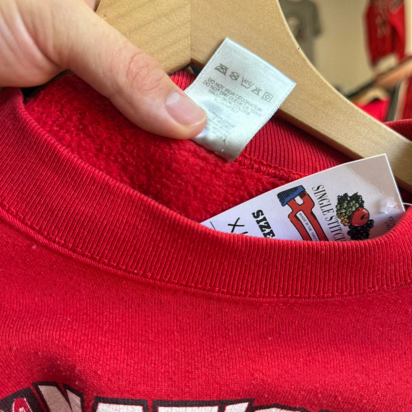 Vintage 90s Nebraska Huskers National Champions Helmet Crewneck