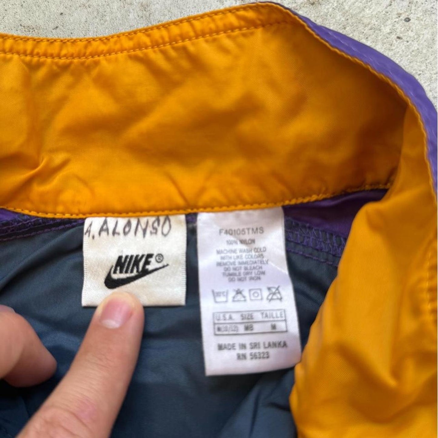 Vintage 90s Nike Side Swoosh Logo Windbreaker Jacket - Kids Medium 10/12