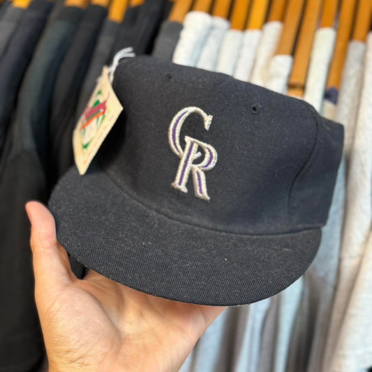 Vintage 90s Colorado Rockies MLB Fitted Cap
