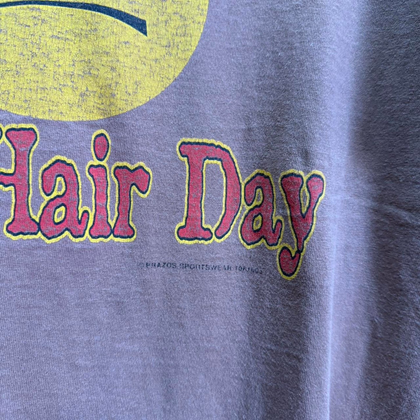 Vintage 90s Having a Bad Hair Day Smiley Face T-Shirt