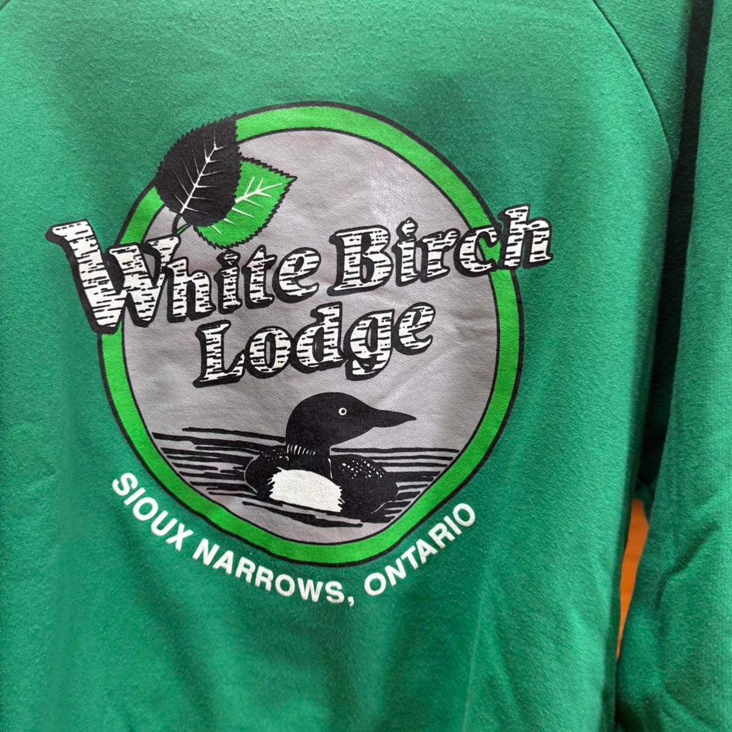 Vintage 90s Duck White Birch Lodge Animal Crewneck