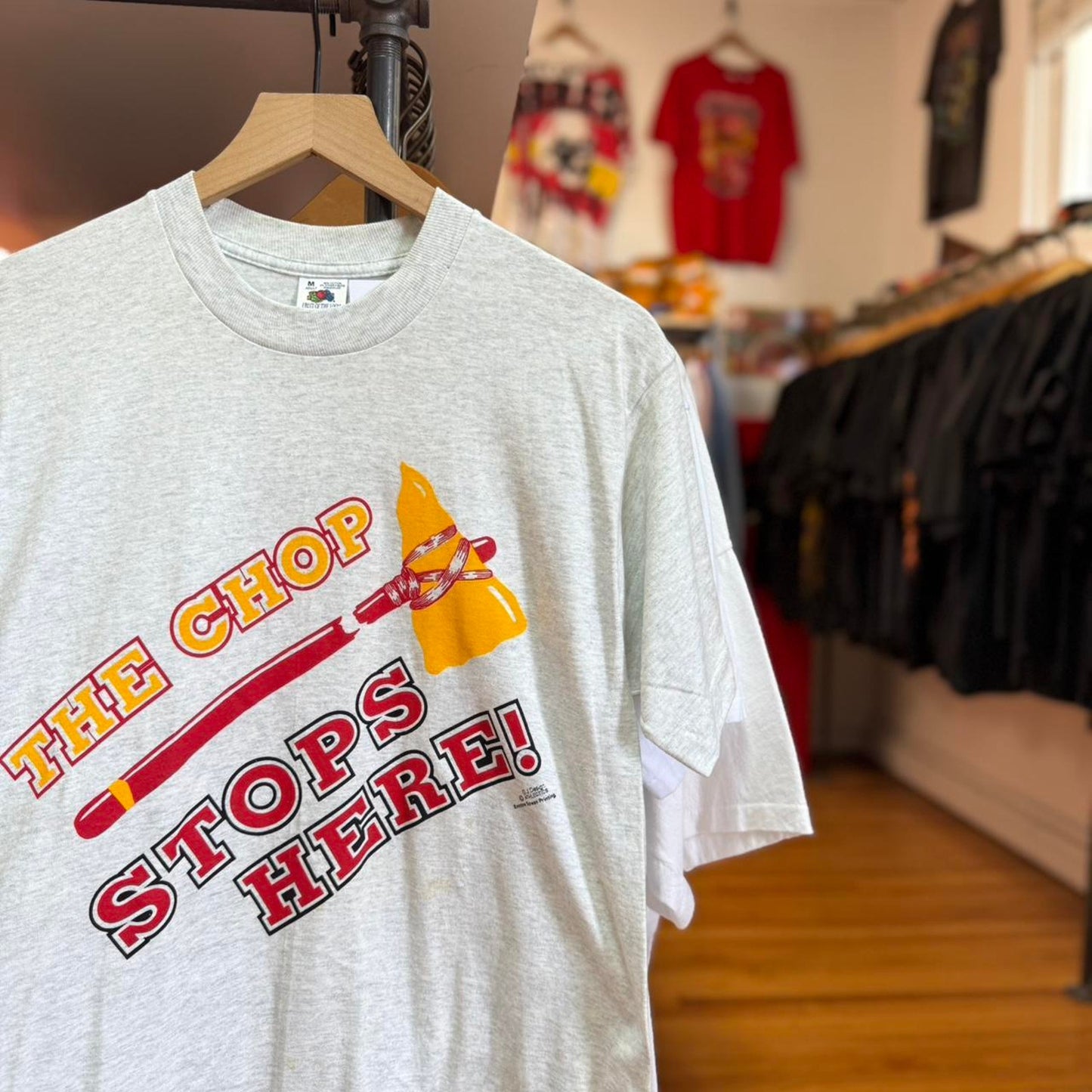 Vintage 90s Nebraska Huskers The Chop Stops Here T-Shirt
