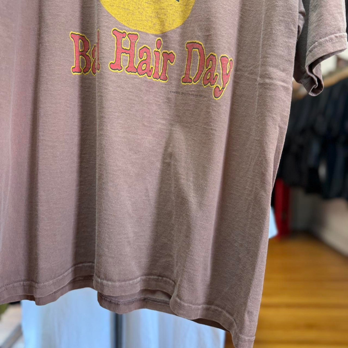 Vintage 90s Having a Bad Hair Day Smiley Face T-Shirt