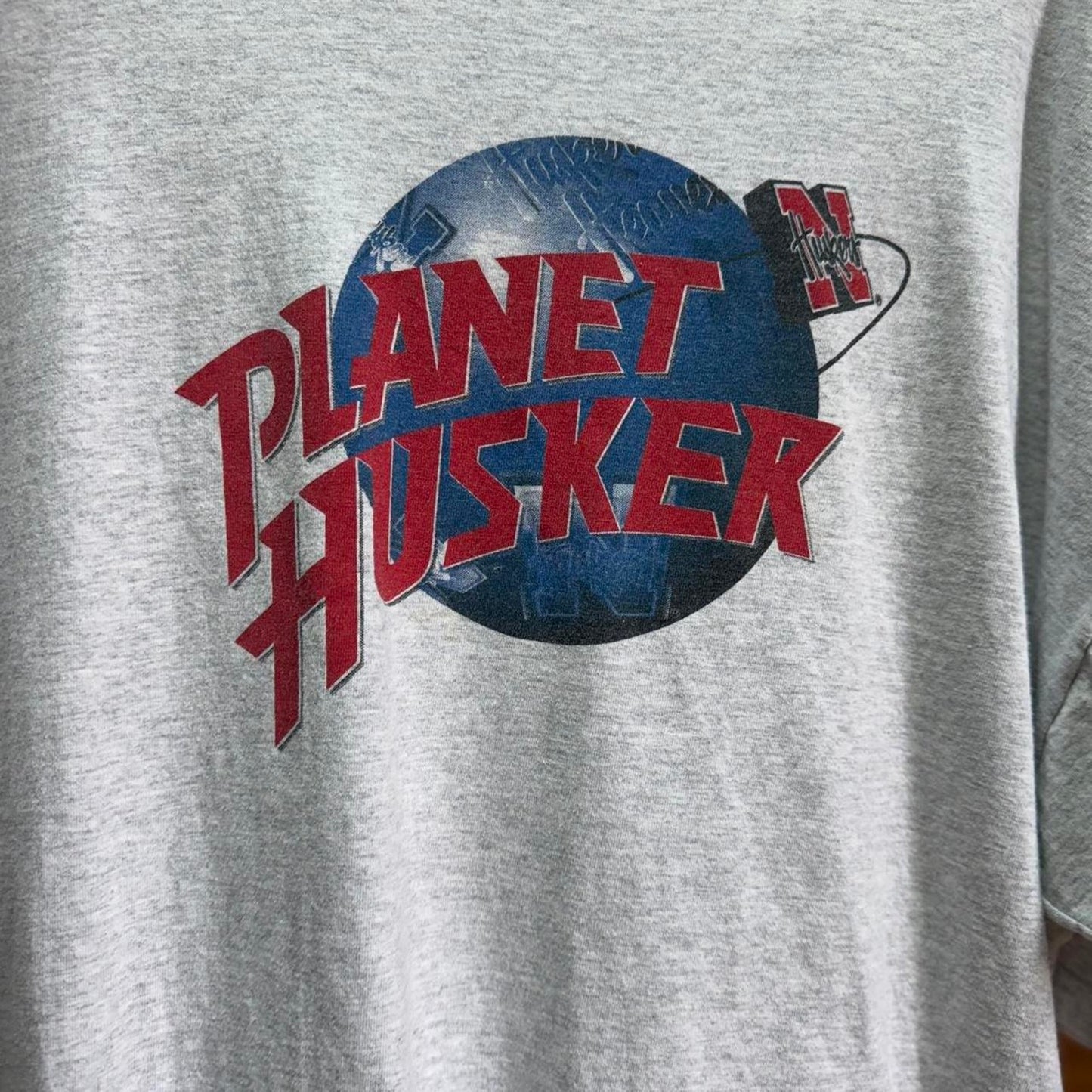 Vintage 90s Nebraska Huskers Planet Hollywood Parody T-Shirt - XX-Large