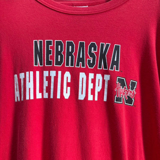 Vintage 90s Nebraska Huskers Football T-Shirt - XX-Large