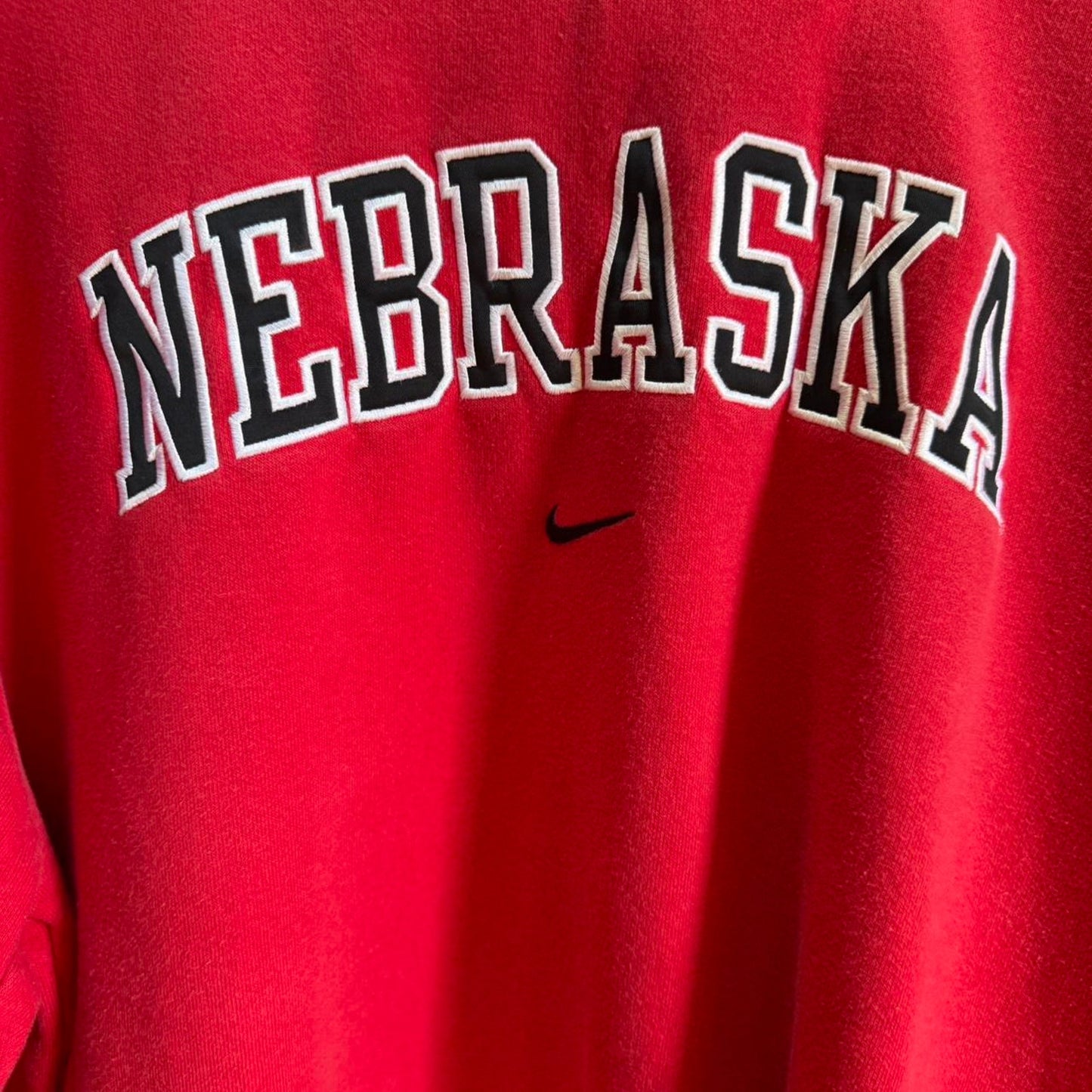 Vintage 90s Nebraska Huskers Nike Center Swoosh Crewneck - Medium