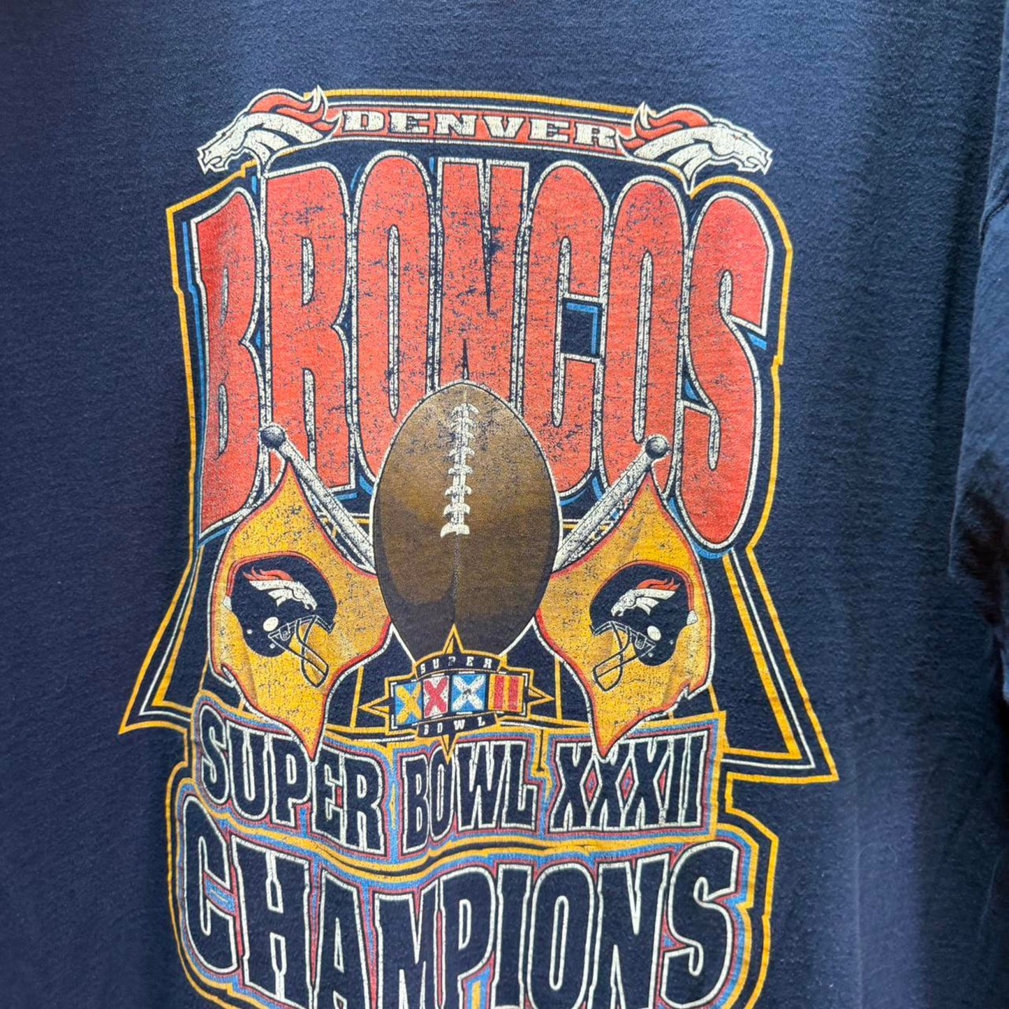 Vintage 90s Denver Broncos Super Bowl T-Shirt