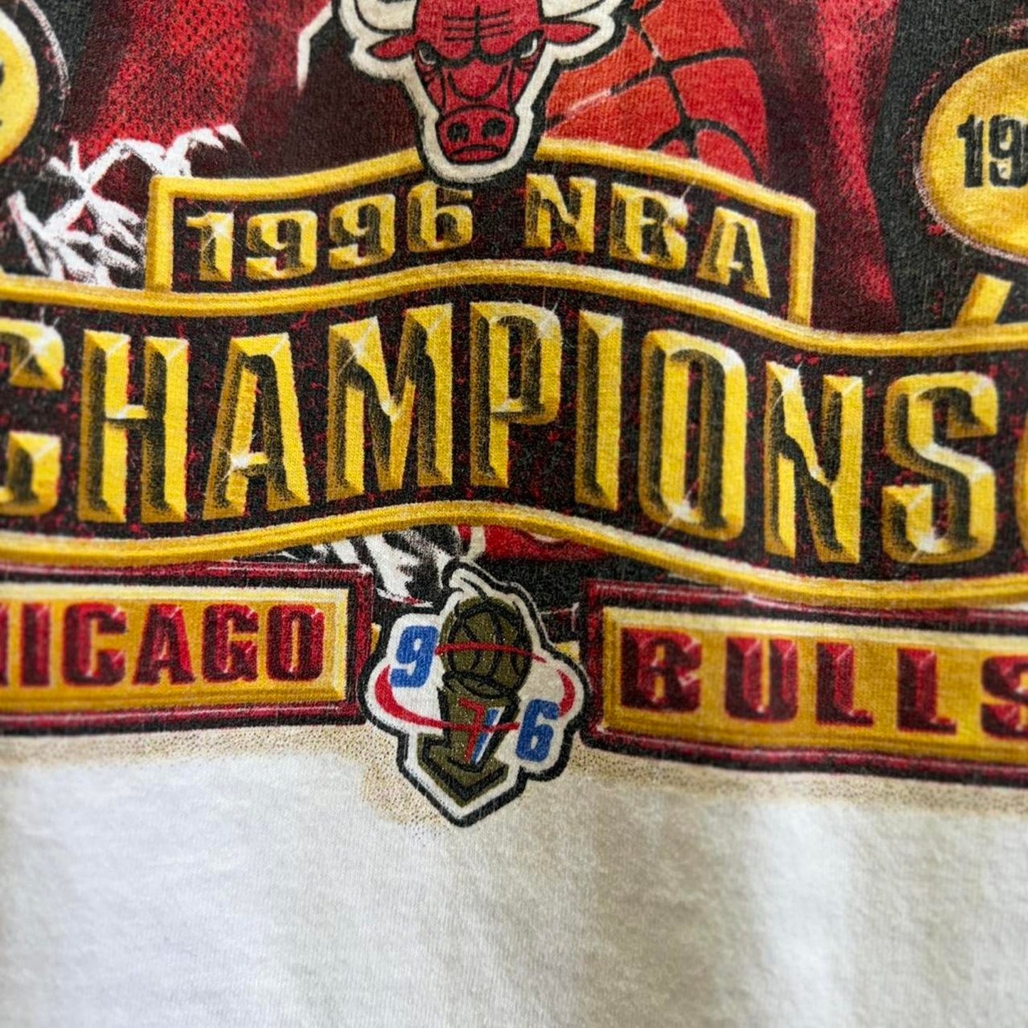 Vintage 90s Chicago Bulls Champions NBA Jersey T-Shirt