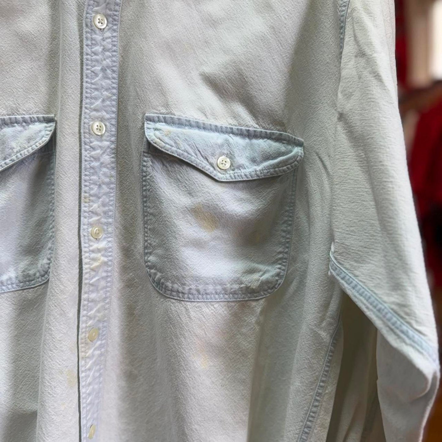 Vintage 90s Gap Faded Work Shirt - Medium
