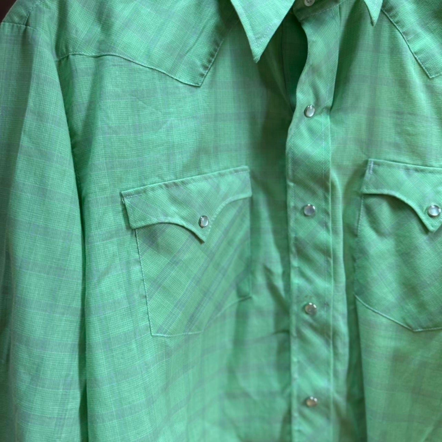 Vintage 90s Wrangler Pearl Snap Shirt - Medium