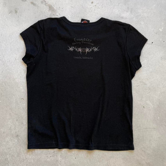Vintage Harley Davidson Motorcycles Rising Sun Eagle Biker T-Shirt - X-Large (W)