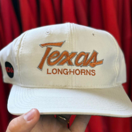 Vintage 90s Texas Longhorns Sports Specialties Script NCAA Snapback