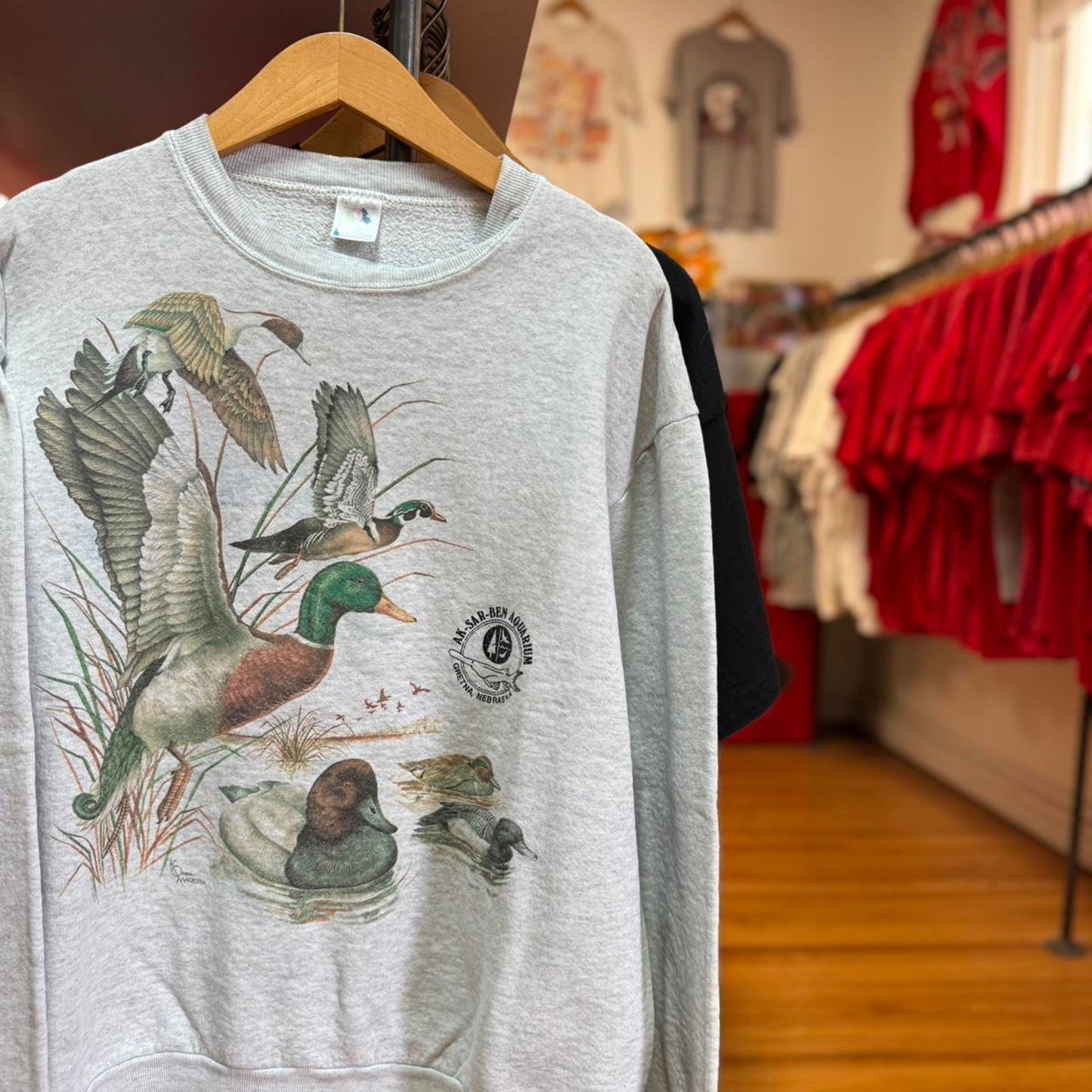 Vintage 90s Duck Animal Nature Ducks Crewneck