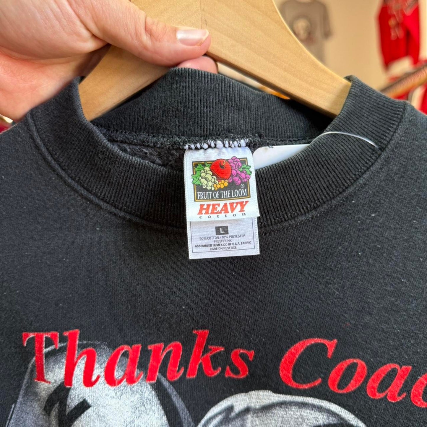 Vintage Nebraska Huskers Thanks Coach Football Crewneck