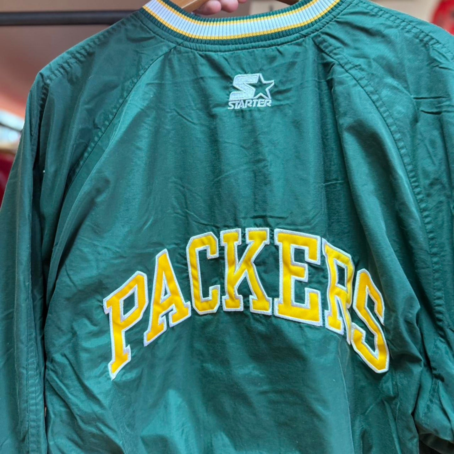 Vintage 90s Green Bay Packers Windbreaker Jacket