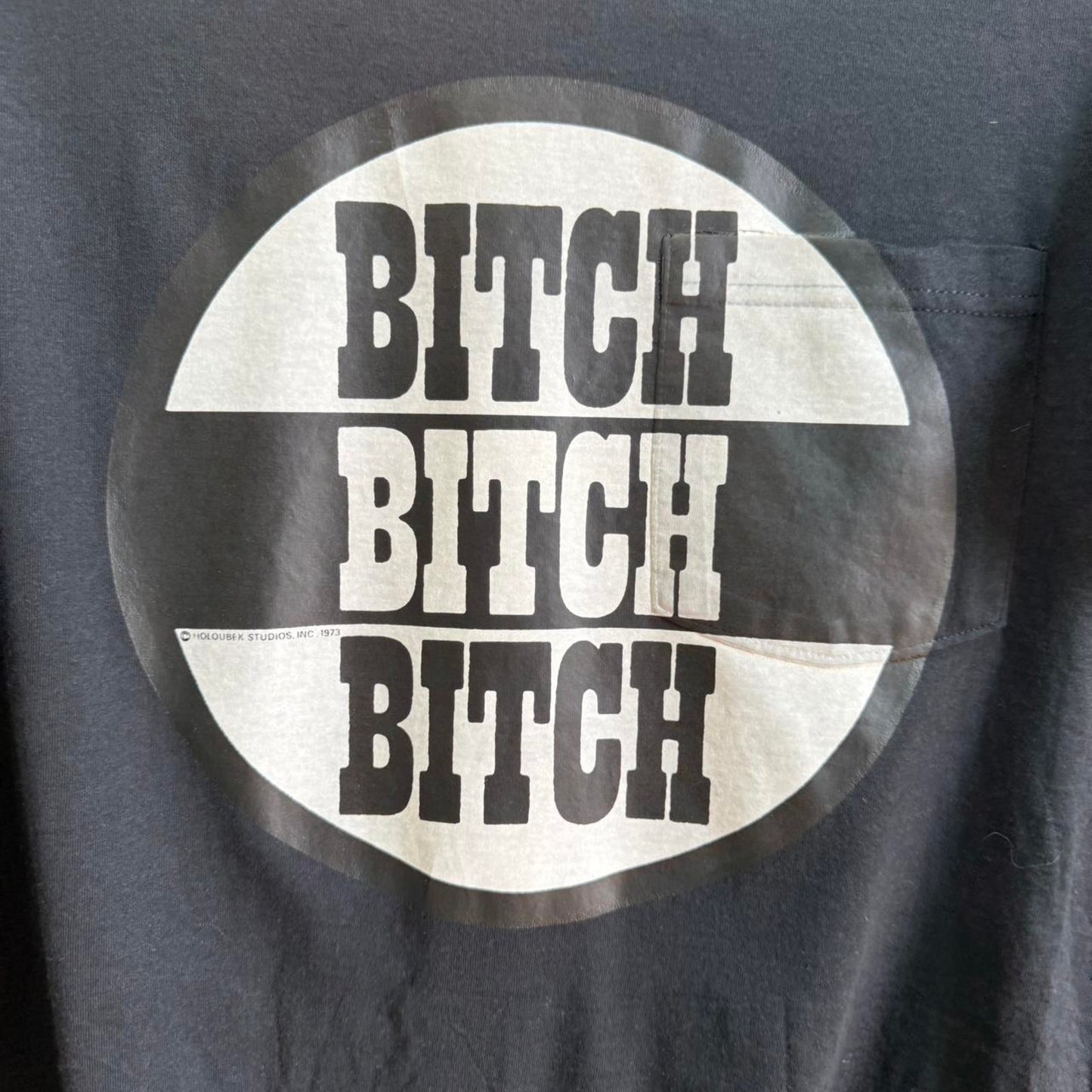 Vintage Bitch Circle Crude Humor T-Shirt