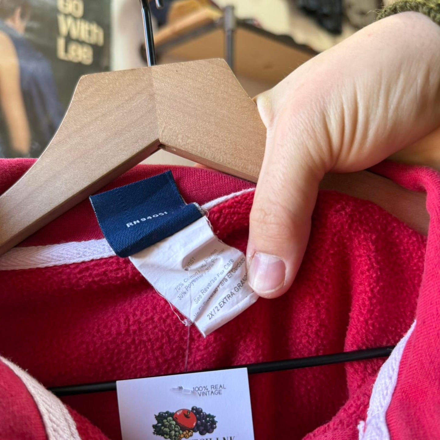 Vintage Y2K Nebraska NU Huskers Quarter Zip Crewneck - XX-Large (W)