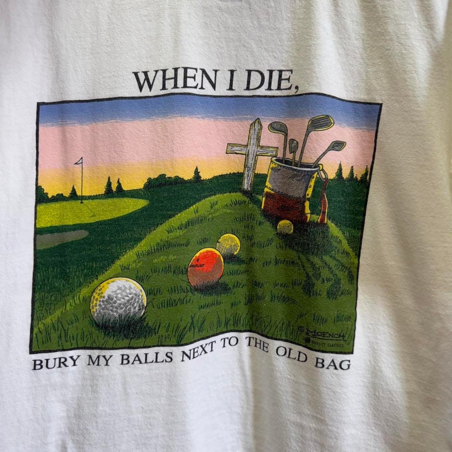 Vintage 90s Golfing Golf Funny Humor T-Shirt
