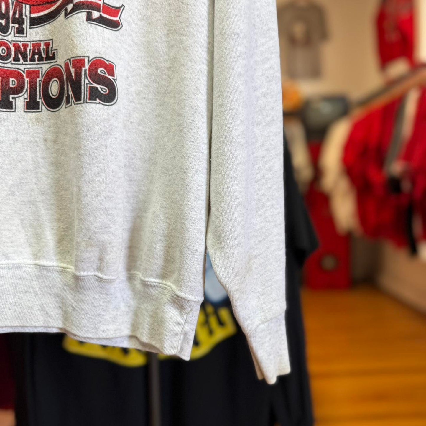 Vintage 90s Nebraska Huskers National Champions Helmet Crewneck