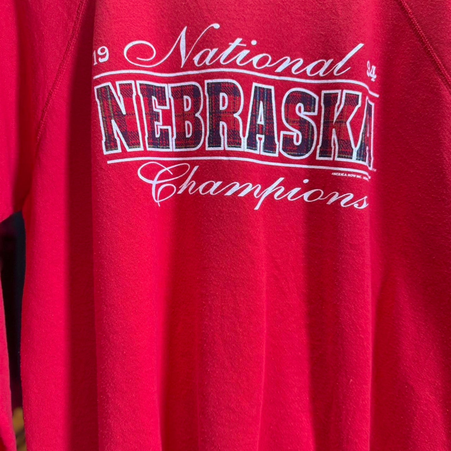 Vintage 90s Nebraska Huskers National Champs Crewneck