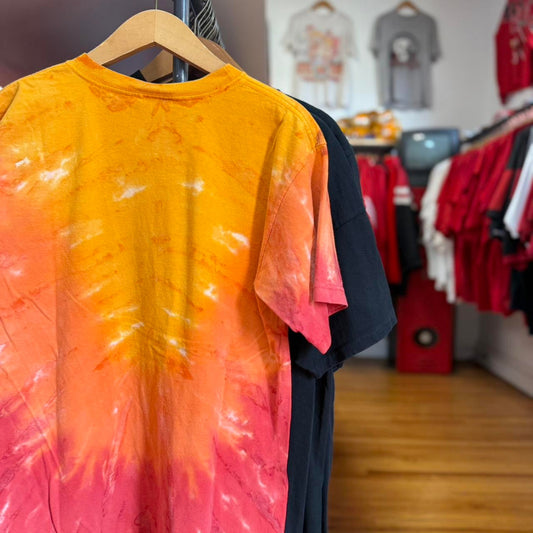 Vintage 90s Wrangler Bull Tie Dye T-Shirt - Medium