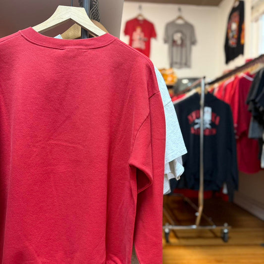 Vintage 90s Nebraska Huskers Helmet National Champions Crewneck - Large